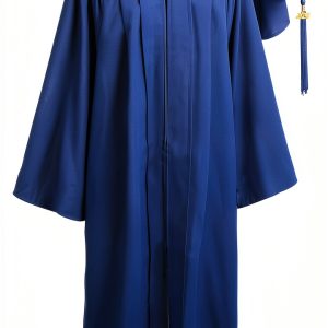 GradClassical Graduation Gown Set Breathable Polyester-0