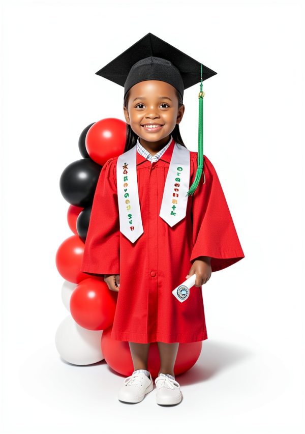 GraduatePro Preschool Graduation Gown Cap Set Polyester-4