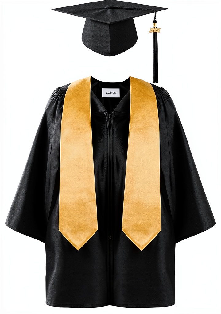 Aneco Kindergarten Graduation Gown Set worn by a child during a ceremony