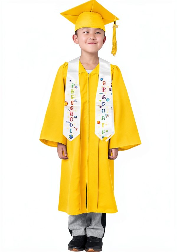 GraduatePro Preschool Cap Gown Set Polyester Breathable Kids-1