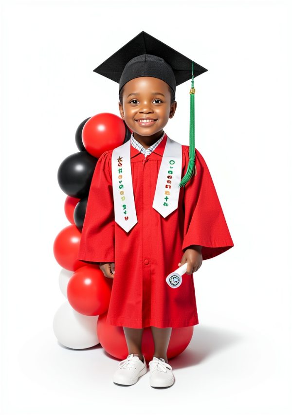 GraduatePro Boys Graduation Gown Set Matte Polyester Cap-6
