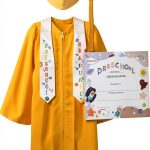 GraduatePro Preschool Cap Gown Set Polyester Breathable Kids-0