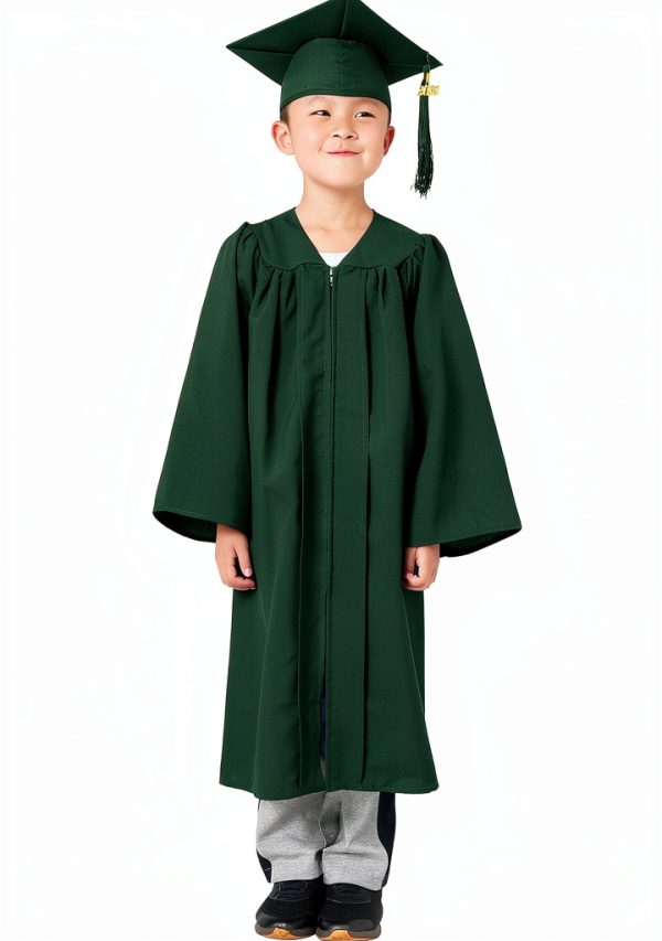 GraduatePro Boys Graduation Gown Set Matte Polyester Cap-1