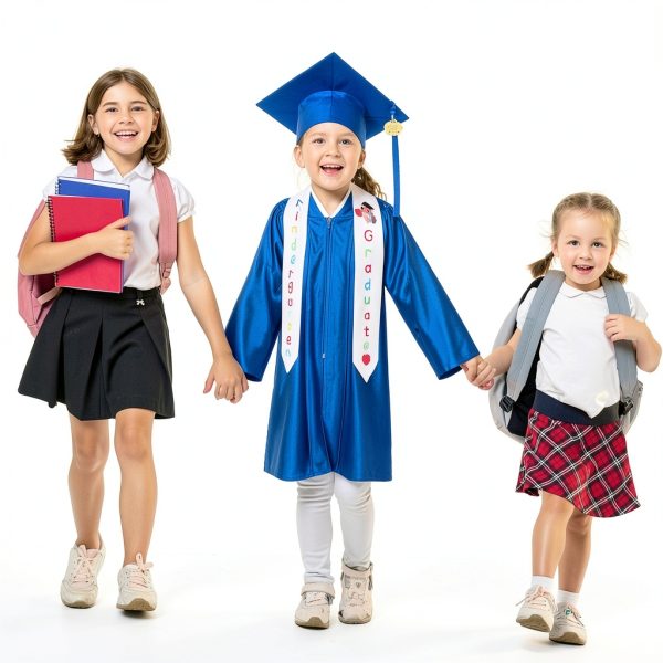 Retisee Kindergarten Graduation Gown Set Polyester Material-5