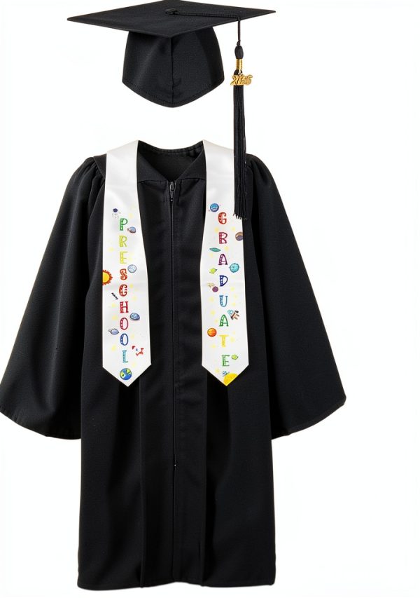 GraduatePro Preschool Graduation Gown Cap Set Polyester-0