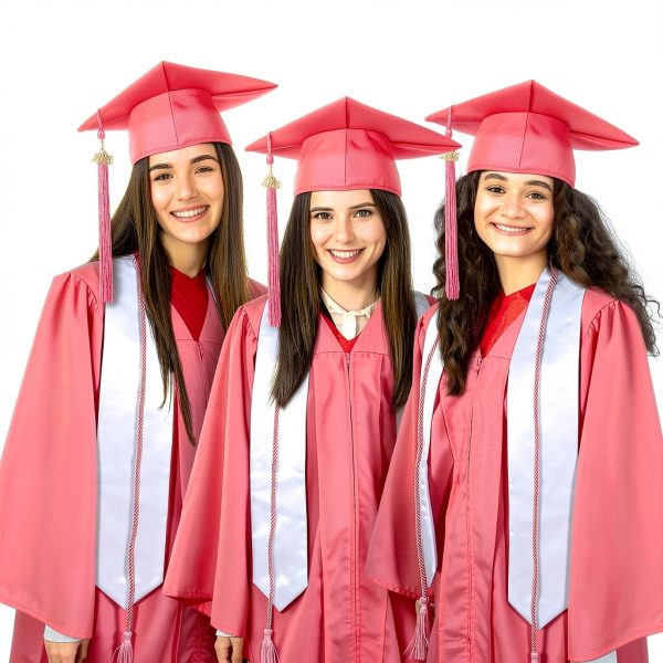 Graduation Gown Set Boys Matte Polyester Accessories 2025-3