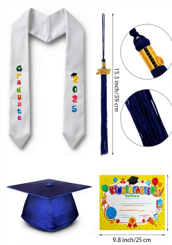 SOMSOC Kids Graduation Cap Gown Set 2026 Royal Blue-1