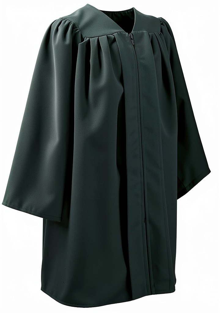 Unboxing GraduatePro Boys Graduation Gown Set Matte Polyester Cap on a wooden table