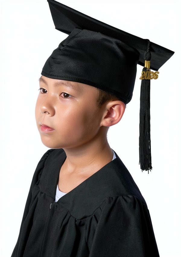 GraduatePro Boys Graduation Gown Set Matte Polyester Cap-2
