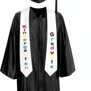 2025 Kindergarten Graduation Gown Set Boys Shiny Polyester-0