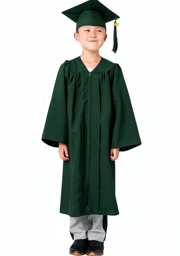 GraduatePro Boys Graduation Gown Set Matte Polyester Cap-3
