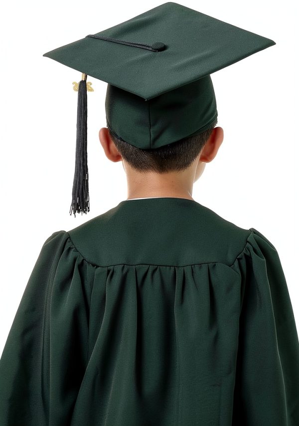 GraduatePro Boys Graduation Gown Set Matte Polyester Cap-4