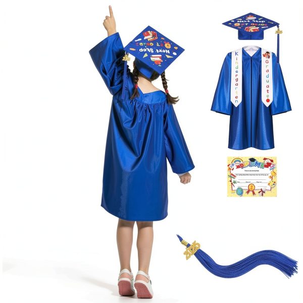 Retisee Kindergarten Graduation Gown Set Polyester Material-3