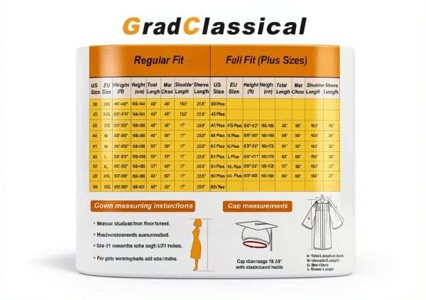 GradClassical Graduation Gown Set Cap Tassel 2026 Charm-7