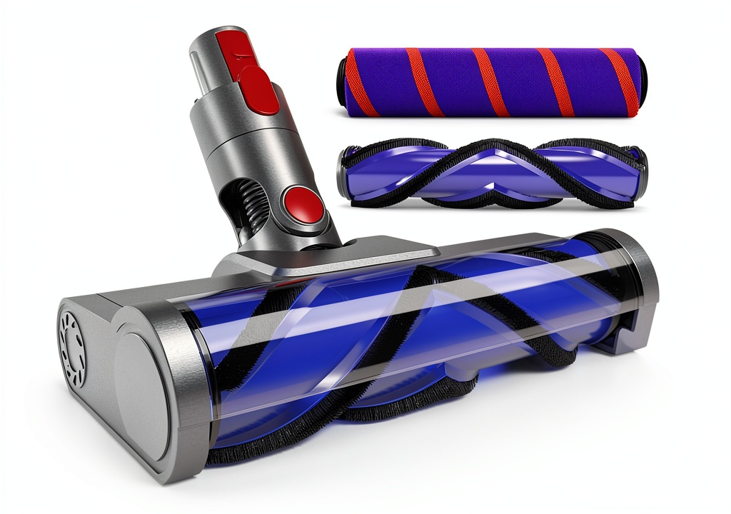 Dyson vacuum head replacement with dual brush rollers