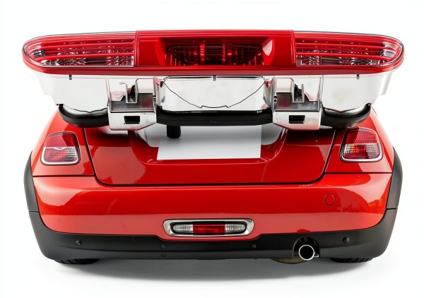GZYF Rear Fog Light for Mini R56 R57 R58 R59 Backup Lamp ABS/PMMA-5