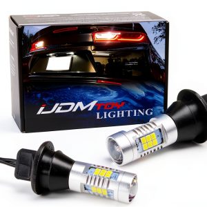 iJDMTOY LED Backup Light Bulb for 6th Gen Chevy Camaro 2016‑2024 White-0
