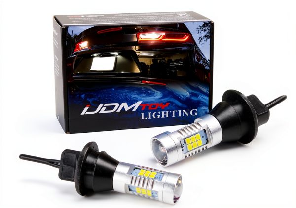 iJDMTOY LED Backup Light Bulb for 6th Gen Chevy Camaro 2016‑2024 White-0