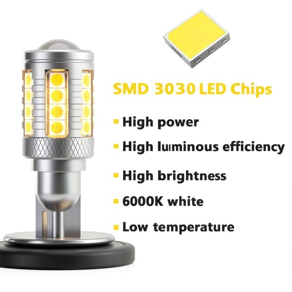 FAXCARS LED Backup Light Bulb 921/912 12V High Brightness 6x Stock-3