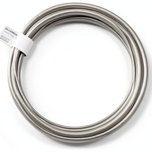 Hillman Aluminum Guy Wire #9 50 ft Polished Silver – Model 123150-0