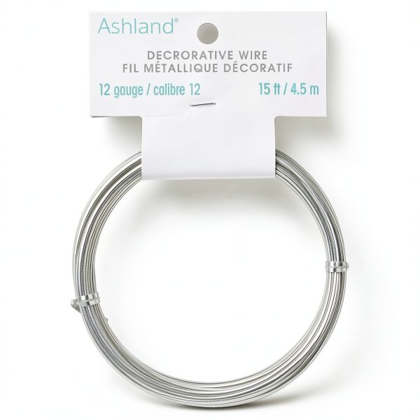 Decorative Aluminum Wire by Ashland 5yd 12ga for Floral Arrangements-1