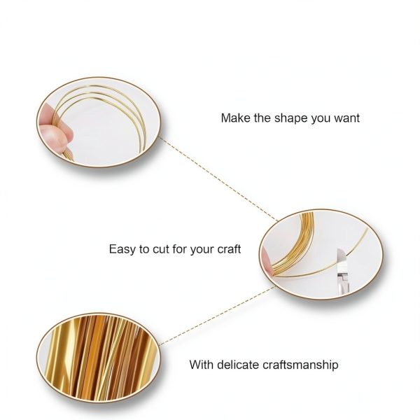 Aluminum Bendable Craft Flat Wire 6 Rolls Lybunair 10m Each-2