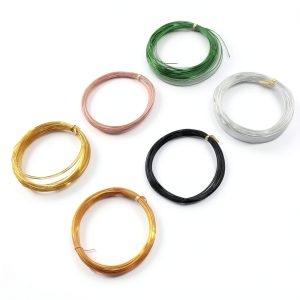 Aluminum Bendable Craft Flat Wire 6 Rolls Lybunair 10m Each-0