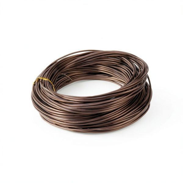 Semetall Anodized Aluminum Wire 2mm Training Wire for Plants Brown-1