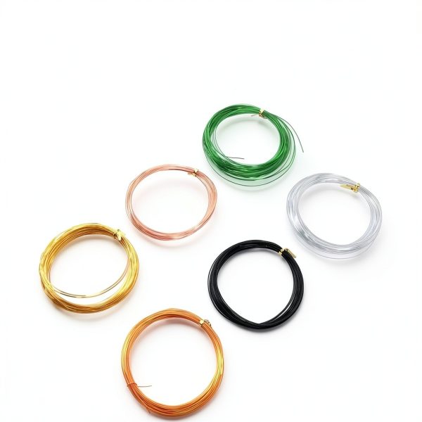 Aluminum Bendable Craft Flat Wire 6 Rolls Lybunair 10m Each-4