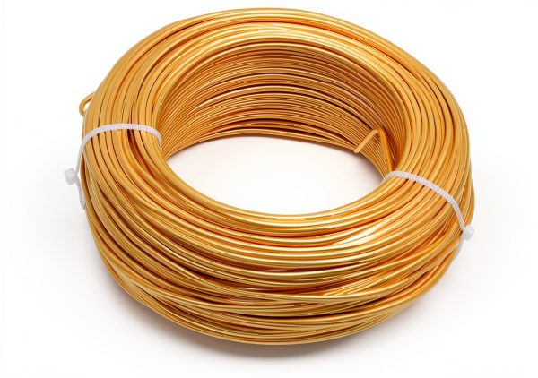 Aluminum Wire 480g 1.5mm Gold Soft Flexible Craft Wire by AMIMI-0