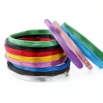 Aluminum Wire Pink 2mm 5m Handmade Soft Bendable Material - Generic-0