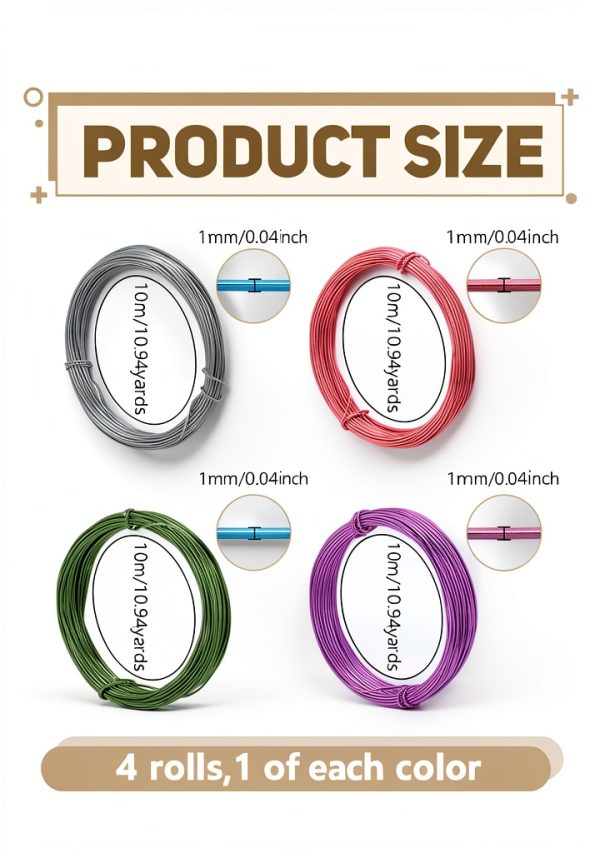 131.23ft 18 Gauge Round Aluminum Wire by CraftPro – Bendable DIY Wire-1