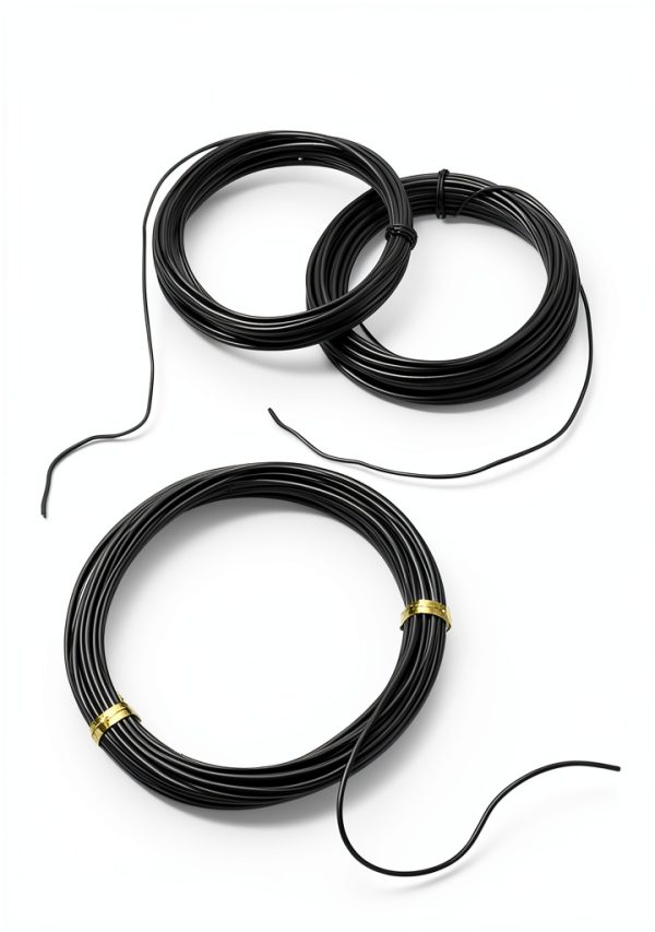 Aluminum Wire 98.4ft 15-20 Gauge Black Bendable for Jewelry DIY-0