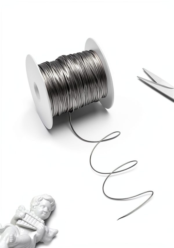 Anodized Aluminum Craft Wire 0.8mm 196ft 20 Gauge Silver Jewelry-0