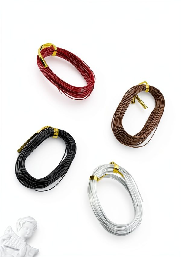 131.2ft 20 Gauge Anodized Aluminum Wire – Mixed Color Flexible 0.8mm-0
