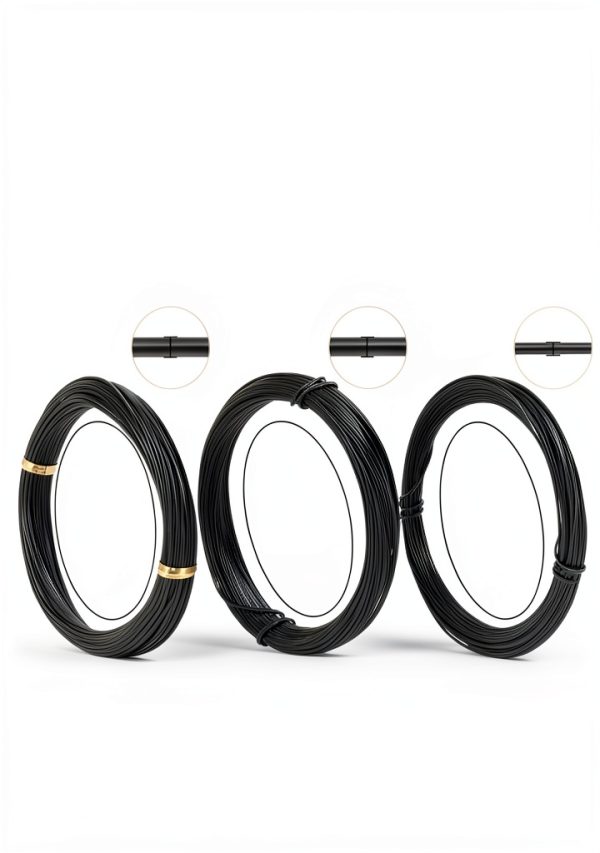 Aluminum Wire 98.4ft 15-20 Gauge Black Bendable for Jewelry DIY-1