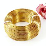 Gold Aluminum Craft Wire by 2Rolls – Bendable Beading for Jewelry-0
