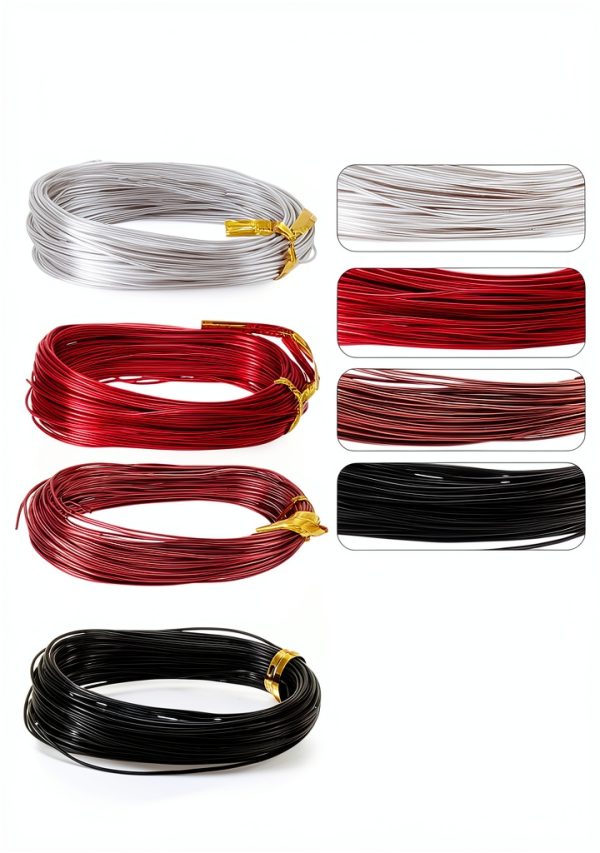 131.2ft 20 Gauge Anodized Aluminum Wire – Mixed Color Flexible 0.8mm-1