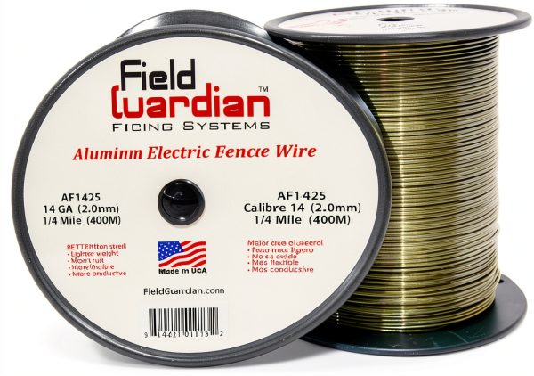 Aluminum Wire 14-Gauge Field Guardian by Farm Supply - 1/4 Mile Silver-0