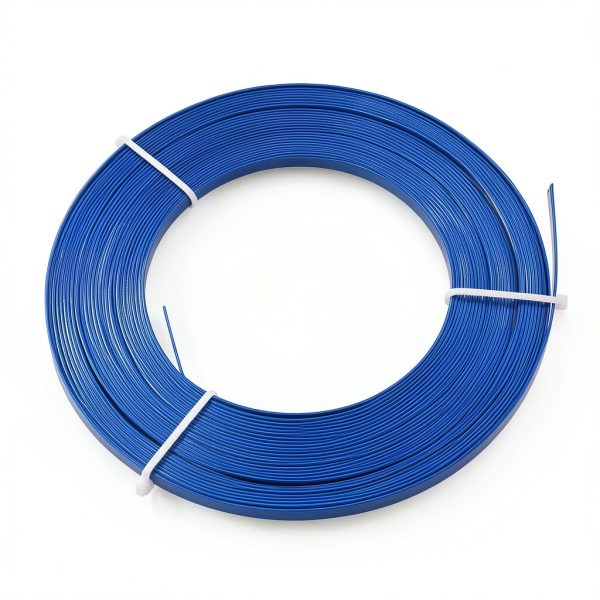 Flat Aluminum Wire 32.8ft Bendable Craft Wire 5mm Wide Royal Blue-5